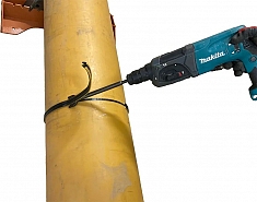 Применение инструмента для снятия наружного грата полиэтиленовых труб ПНДело Дегратер-400 Применение инструмента для снятия наружного грата полиэтиленовых труб ПНДело Дегратер-400