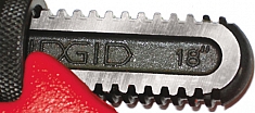 Резьба верхней щеки концевого трубного ключа Ridgid Heavy Duty E-6